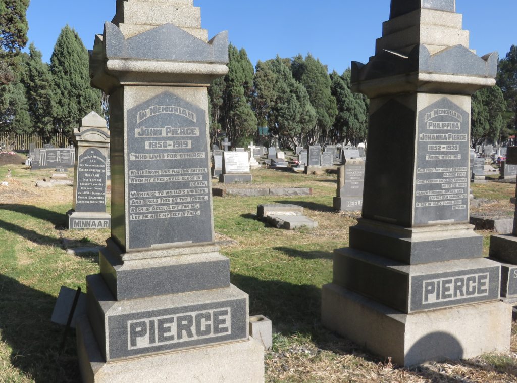 Heilbron grave John Pierce